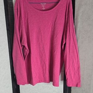 Women's Pink Long Sleeve Top